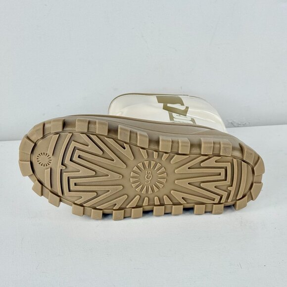 Big Kids Size 2-UGG Classic BRELLAH MINI Rain/Winter Boots-Mustard Seed/Jasmine - Picture 6 of 7